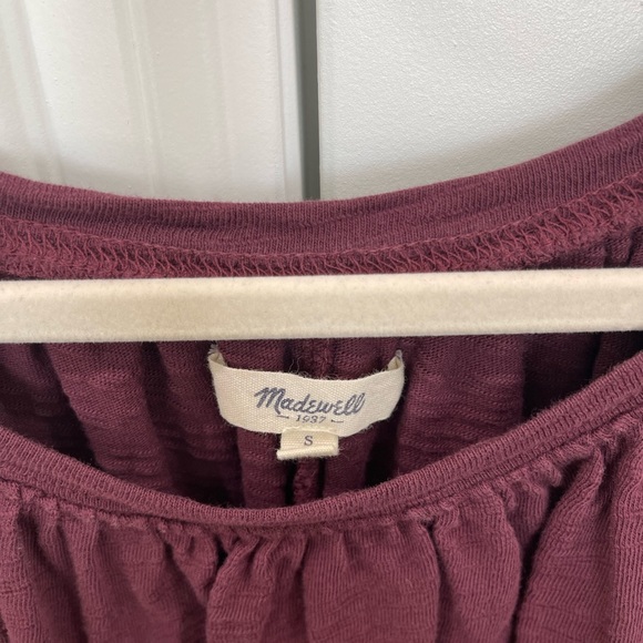 SOLD!! 
Madewell Maroon Burgundy Long Sleeve Fall Top, Small - Picture 4 of 4
